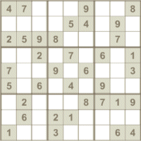just sudoku est un classique du jeu du sudoko avec 25 grilles diffrentes de niveaux de jeux, votre but, remplir chaque case vide par un chiffre entre un et neuf sans qu'il y est de doublon de ce chiffre, que ce soit, par blocs, ligne, ou colonne.. la slection du nombre se pratique en cliquant plusieurs fois sur la mme case