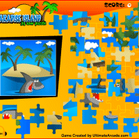 Paradise Island est un puzzle vraiment bien ralis, il reprsente un ilot dans la mer, au bord duquel un requin semble garder les abords de cette petite le... Techniquement, vous pouvez slectionner des pices du jeu en dehors mme de la matrice, celles-ci se fixeront entres elles si elles correspondent aux bonnes pices  assembler... De plus, vous n'avez qu' double-cliquer sur une pice pour la changer de sens... Le tout se joue sur un fond de musique des les.... A essayer !!