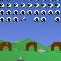 Sheeo Invaders est un classique des invaders,  part qu'ici les moutons ou brebis remplacent des vaisseaux d'aliens ou d'extraterrestre... un classique