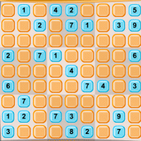 Ce jeu de Sudoku est constitu de 3 niveaux de force de jeu, facile, moyen, difficile...  chaque nouvelle partie, il place une nouvelle grille de nombre,  vous de complter le reste... il a la particularit de vous assister en vous indiquant par un effet visuel, le nombre de chiffre identique rpartis dans la grille... votre but, est toujours de remplir chaque case de la grille de sudoku, par un chiffre situ de 1  9, sans qu'il y ait 2 fois le mme chiffre dans un mme blocs (grande case de 9 nombres), ni sur une mme colonne, ni sur une mme ligne ou range... la slection du chiffre s'effectue en cliquant sur une zone situe en dessous de la grille du jeu et sur la case  remplir