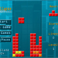 Tetrollapse Tetris : Graphiquement bien ralis, cette version est  dcouvrir, l'auteur a certainement apport sa touche sur le dplacement des bloques, de plus le jeu est accompagn d'effets sonores...  dcouvrir !